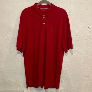 Mens Izod Big and Tall polo shirt size L / Red